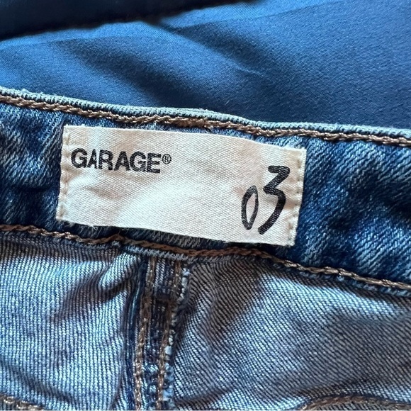 Garage Blue Jean Shorts | Size 3 | Stretch Denim Comfort - Picture 4 of 5